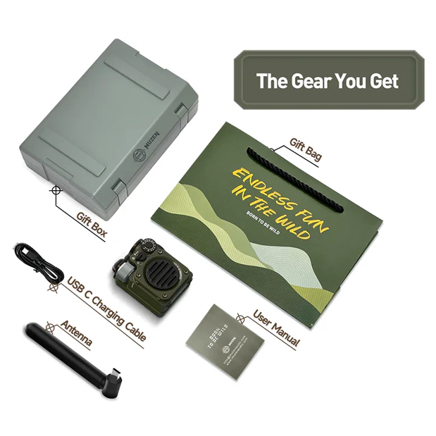 MUZEN Wild Mini 3.0. Outdoor Portable Bluetooth Speaker