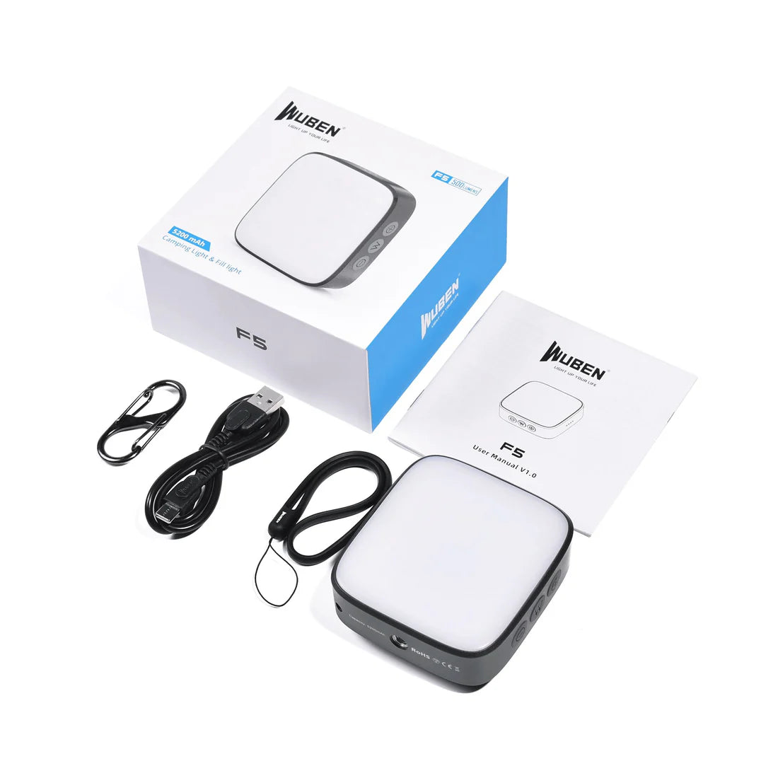 WUBEN F5 EDC Camping & Tent LED Light